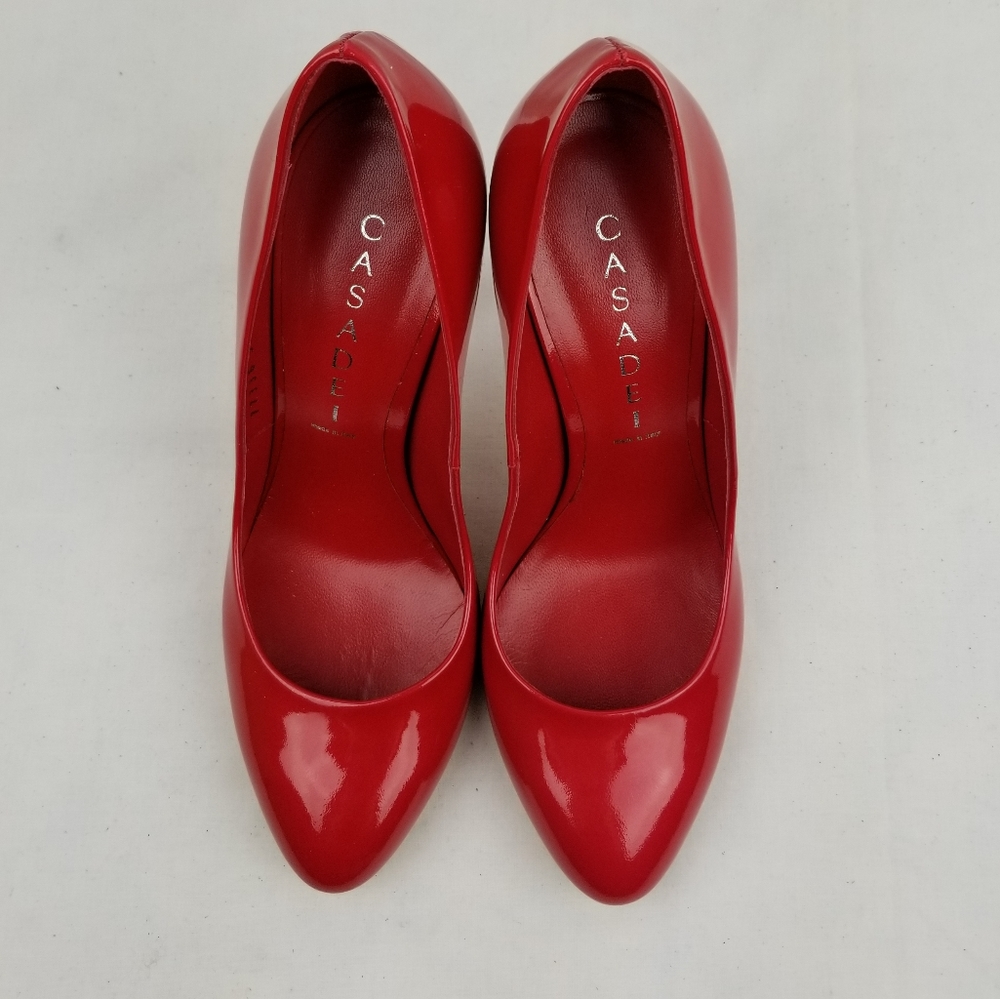 Casadei Red Patent Leather Pumps  Heels size 37 M - Picture 2 of 8